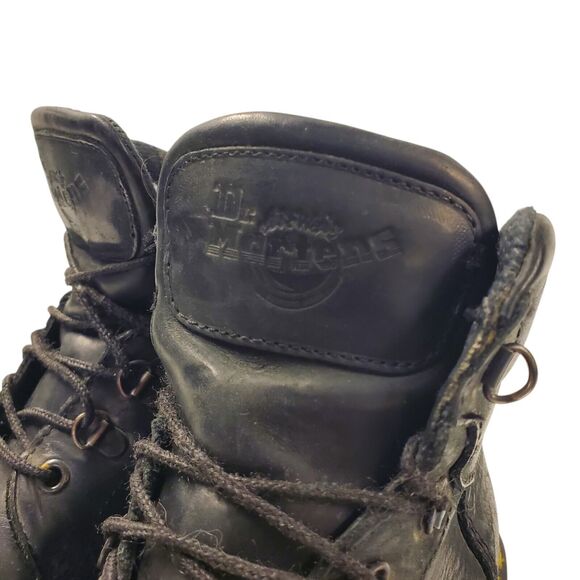 DR. MARTENS Boots 7735 Men Size UK 5 US 7 Black Steel Toe Combat MADE IN ENGLAND